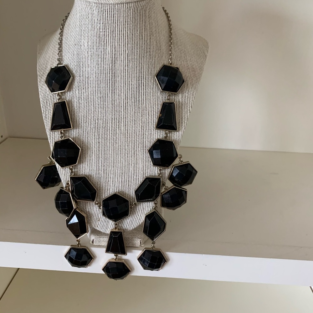 Black Statement Necklace One Size